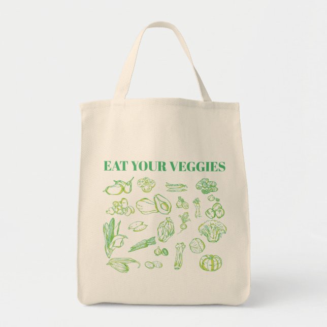 Sac fourre-tout d'alimentation réutilisable avec d (Devant)