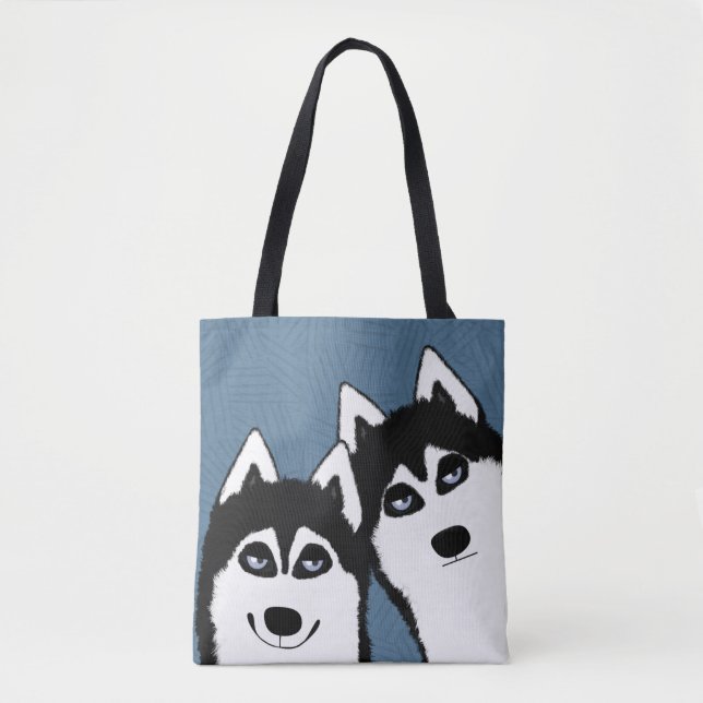 Sac fourre-tout d'Allover Huskies (Devant)