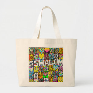 Sac fourre-tout d'amour psychédélique Shalom rétro