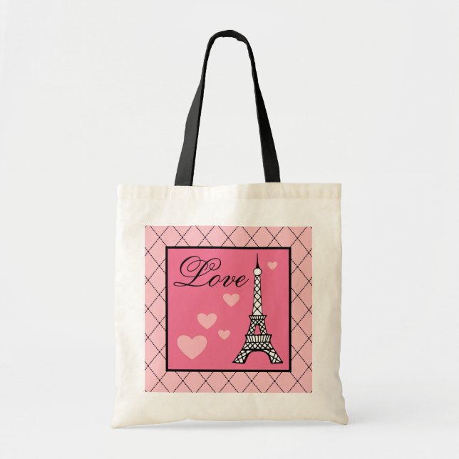 Sac fourre-tout d'amour Tour Eiffel (Devant)