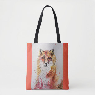 Sac fourre-tout d'Amoureux des animaux d'aquarelle