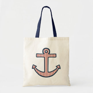 Sac fourre-tout d'Ancre à rayures rouges