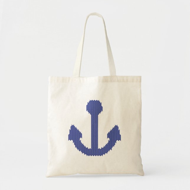 Sac fourre-tout d'Ancre marine mignonne (Devant)