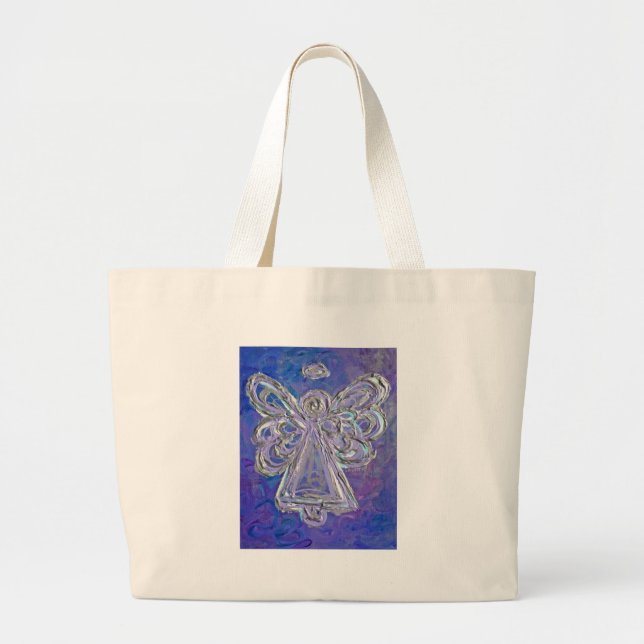 Sac fourre-tout d'angle violet (Devant)