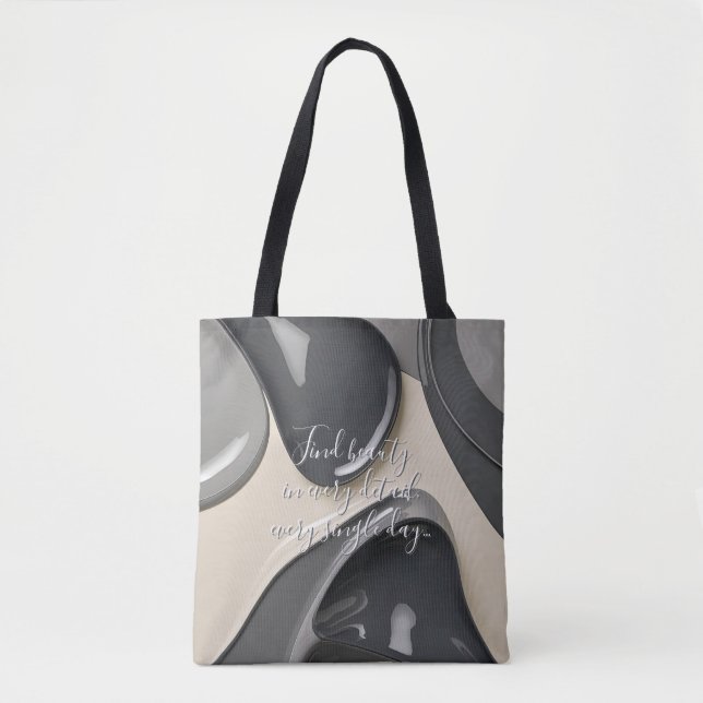 Sac fourre-tout dans graphique abstrait élégant (Devant)