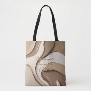 Sac fourre-tout dans graphique abstrait élégant