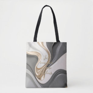 Sac fourre-tout dans graphique abstrait élégant