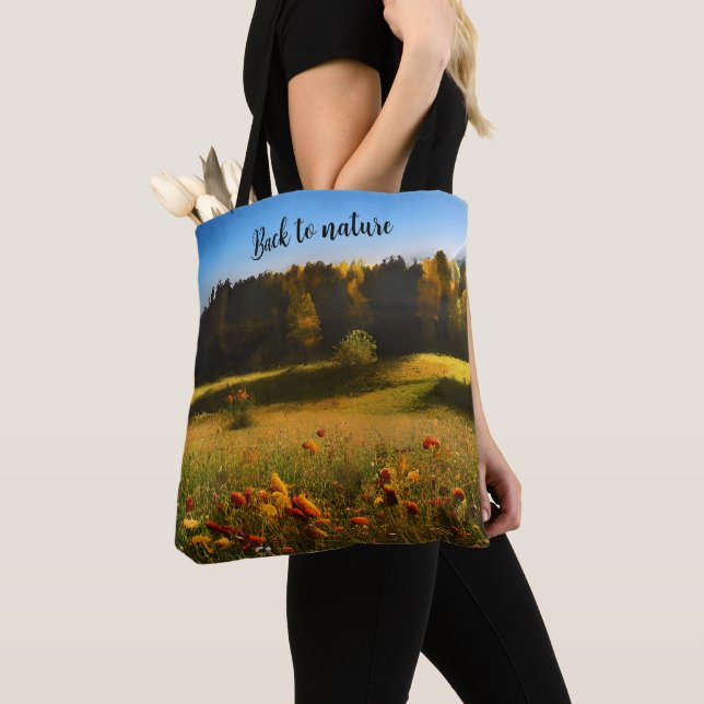 Sac fourre-tout d'aquarelle de la nature image/tex (De près)