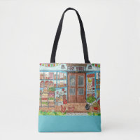 Sac fourre-tout d'aquarelle Farmers Market Country
