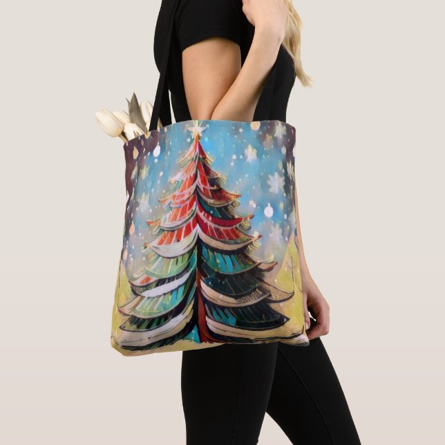 Sac fourre-tout d'arbre de Noël (De près)