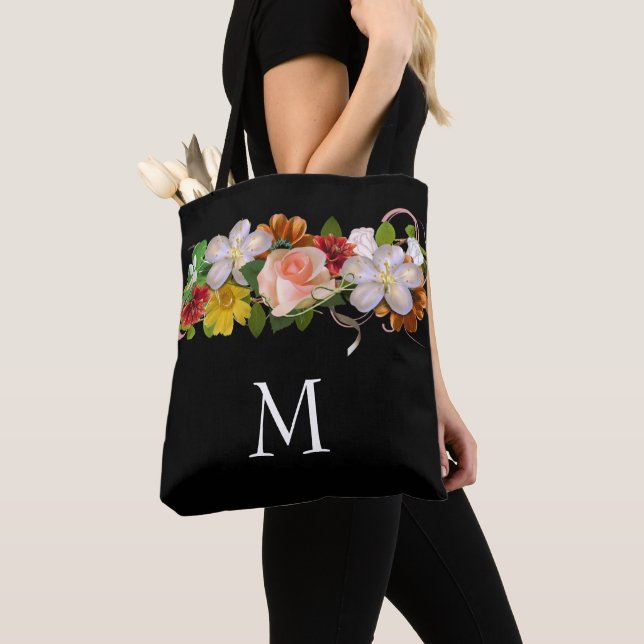 Sac fourre-tout d'arrangement floral (De près)