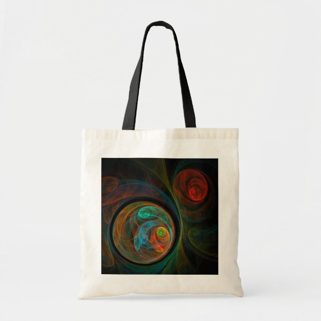 Sac fourre-tout d'art Abstrait bleu de renaissance (Devant)