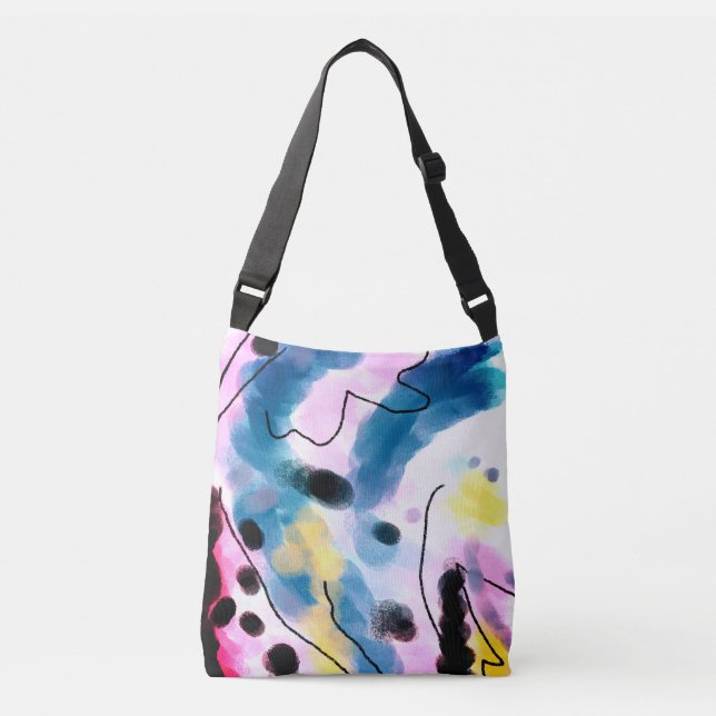 Sac fourre-tout d'art Abstrait funky (Devant)