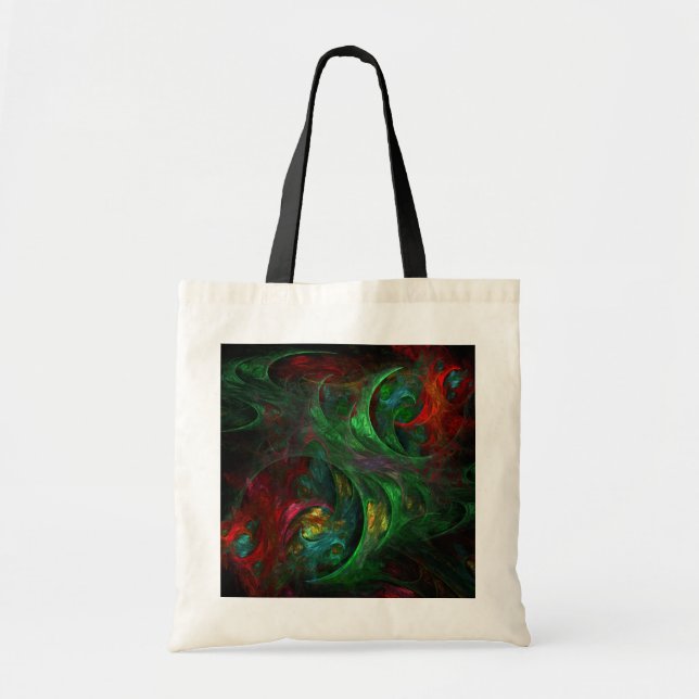Sac fourre-tout d'art Abstrait Genesis Green (Devant)