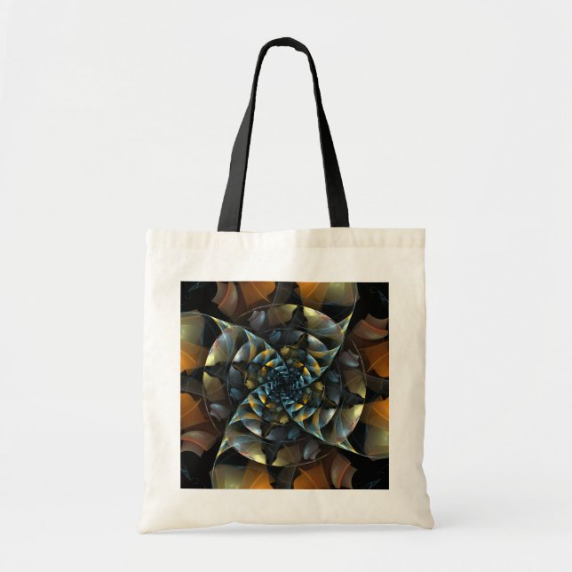 Sac fourre-tout d'art Abstrait Pinwheel (Devant)