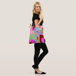 Sac fourre-tout d'art botanique vibrant – Fleur P