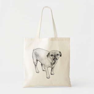 Sac fourre-tout d'art de chien à pois pour les sor