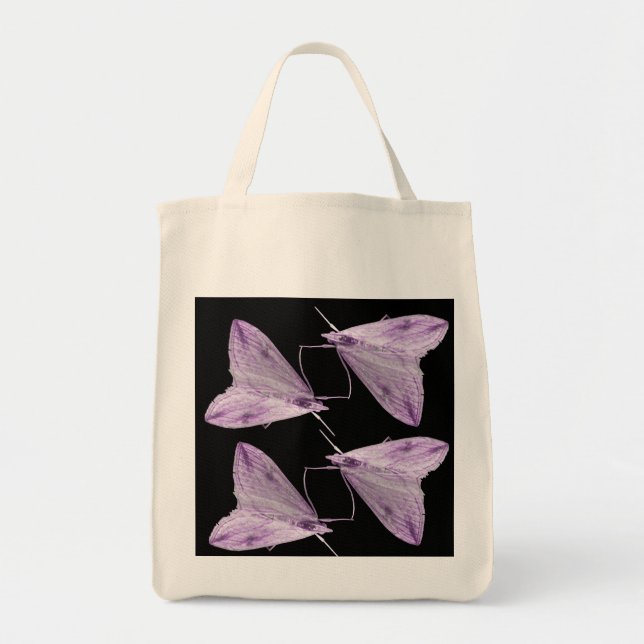 Sac fourre-tout d'art de Purple Moth (Devant)