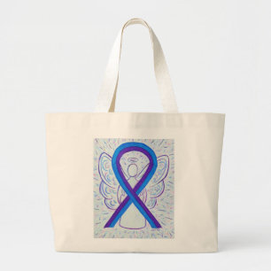 Sac fourre-tout d'art du ruban de sensibilisation