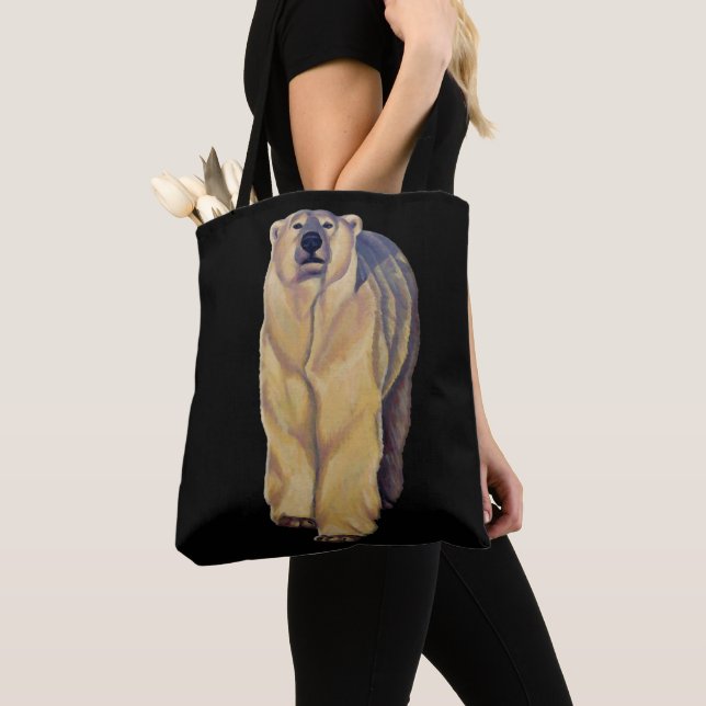 Sac fourre-tout d'art Ours Polaire Faune Art Sac c (De près)