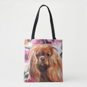 sac fourre-tout d'art pour chiens "Ruby" Cavalier