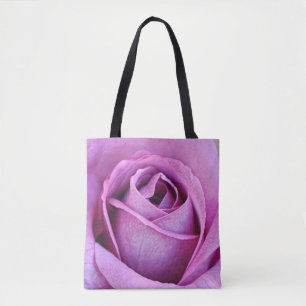 Sac fourre-tout d'art Rose violet pétales