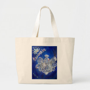 Sac fourre-tout d'art Silver Twinkle Angel