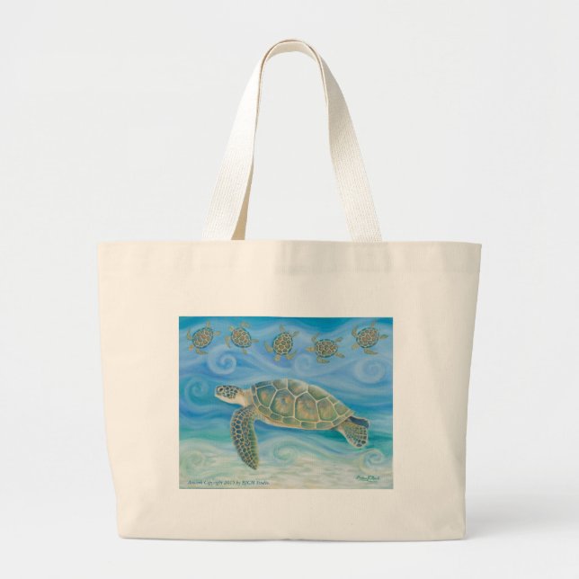 Sac fourre-tout d'artisanat de la tortue de mer (Devant)