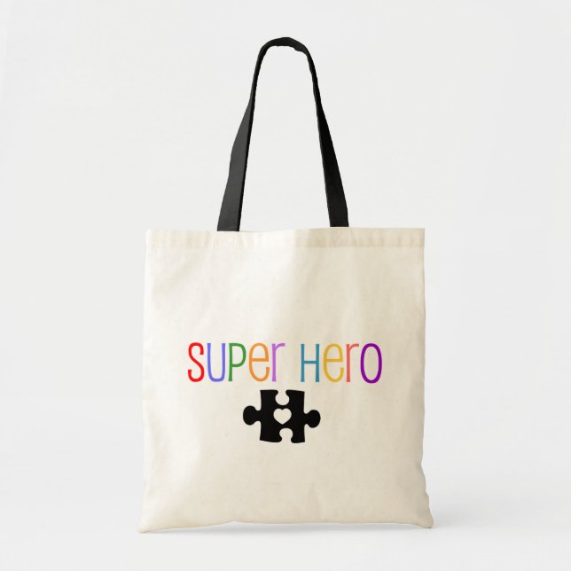Sac fourre-tout d'autisme super héros (Devant)