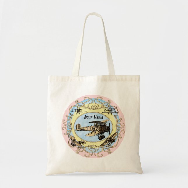 Sac fourre-tout d'avion Rainbow Biplane (Devant)