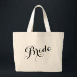 Sac fourre-tout de bachelorette de mariée de scrip<br><div class="desc">Sac fourre-tout de bachelorette de la brigade de script Whimsical</div>