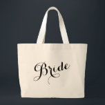 Sac fourre-tout de bachelorette de mariée de scrip<br><div class="desc">Sac fourre-tout de bachelorette de la brigade de script Whimsical</div>