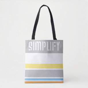 sac fourre-tout de bandes cool simplifie le texte
