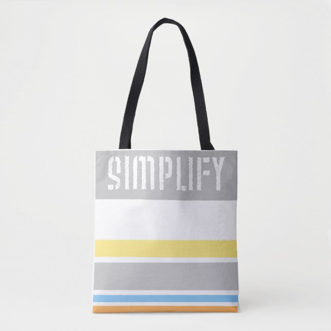 sac fourre-tout de bandes cool simplifie le texte (Devant)