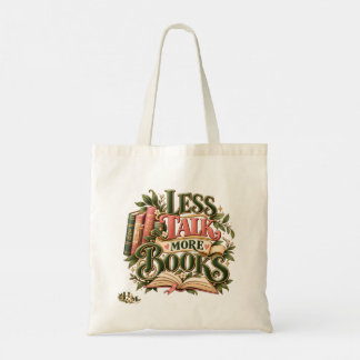 Sac fourre-tout de bibliothèque vintage « Moins de