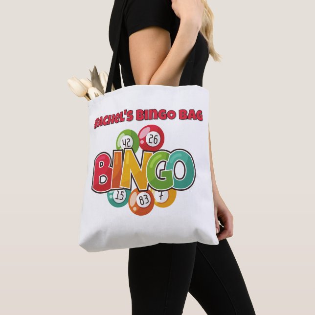 Sac fourre-tout de bingo, sac de bingo personnalis (De près)