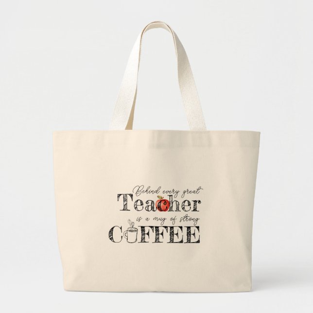 Sac fourre-tout de café de l'enseignant (Devant)