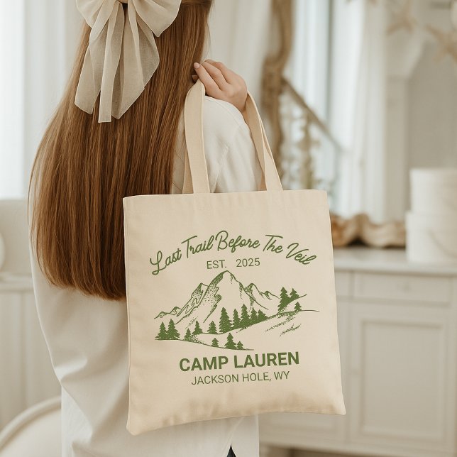 Sac fourre-tout de camp de bachelorette | Sac à th (camp bach tote, bachelorette camping bag, adventure bride tote, bachelorette party gift, bridal camp)