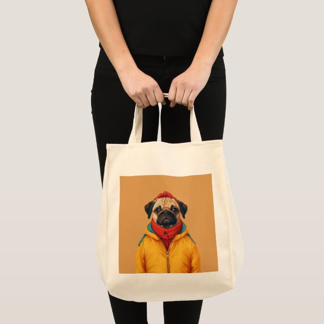 Sac fourre-tout de carlin minimaliste (Devant (produit))