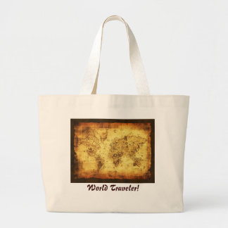 Sac fourre-tout de carte du monde antique
