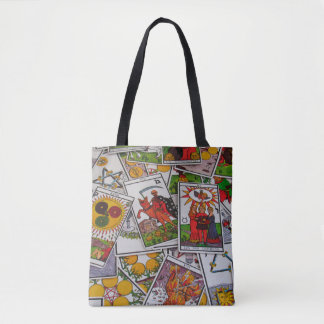 sac fourre-tout de cartes de tarot