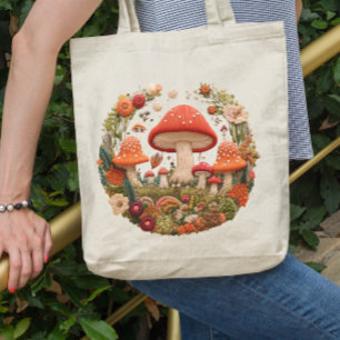 Sac fourre-tout de champignons Cottagecore
