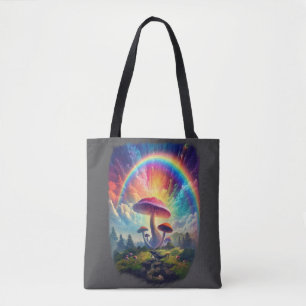 Sac fourre-tout de champignons Rainbow Sky