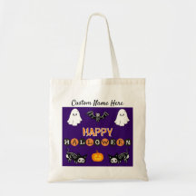 Sac fourre-tout de chat Halloween - Personnaliser