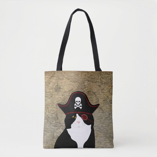 Sac fourre-tout de chat pirate (Devant)