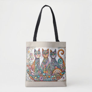 sac fourre-tout de chats apaisants