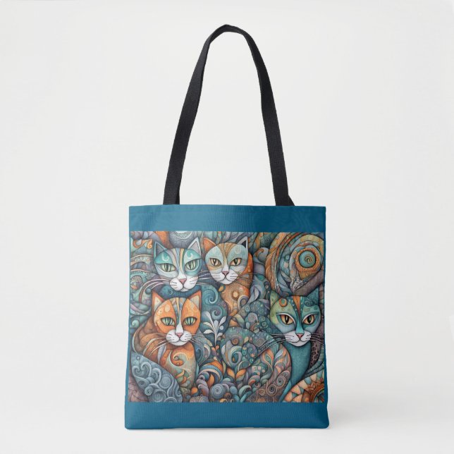 sac fourre-tout de chats apaisants (Devant)