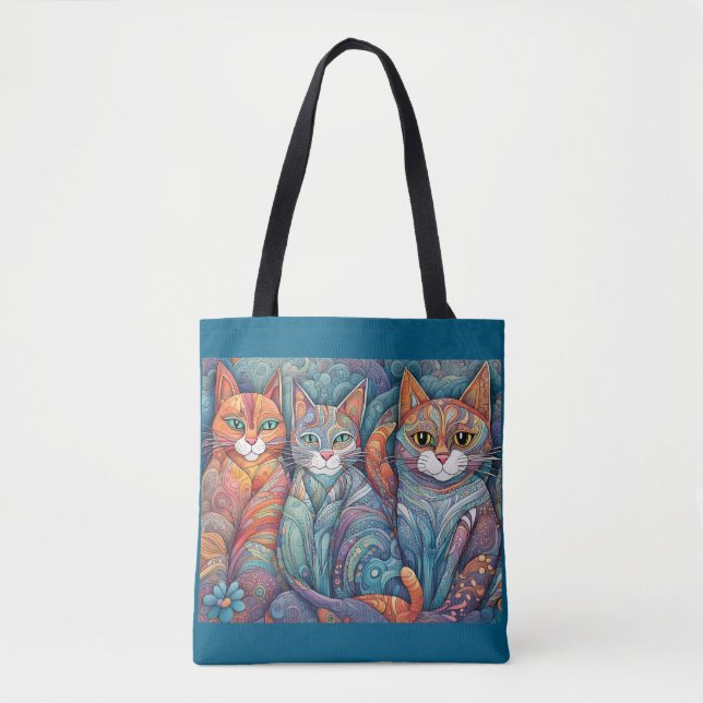 sac fourre-tout de chats apaisants (Devant)