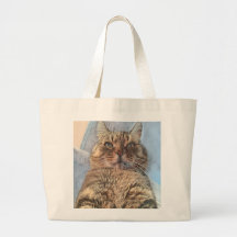 Sac fourre-tout de chats de tigre majestueux