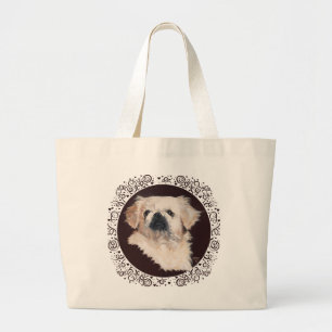 Sac fourre-tout de chien Pekingese blanc